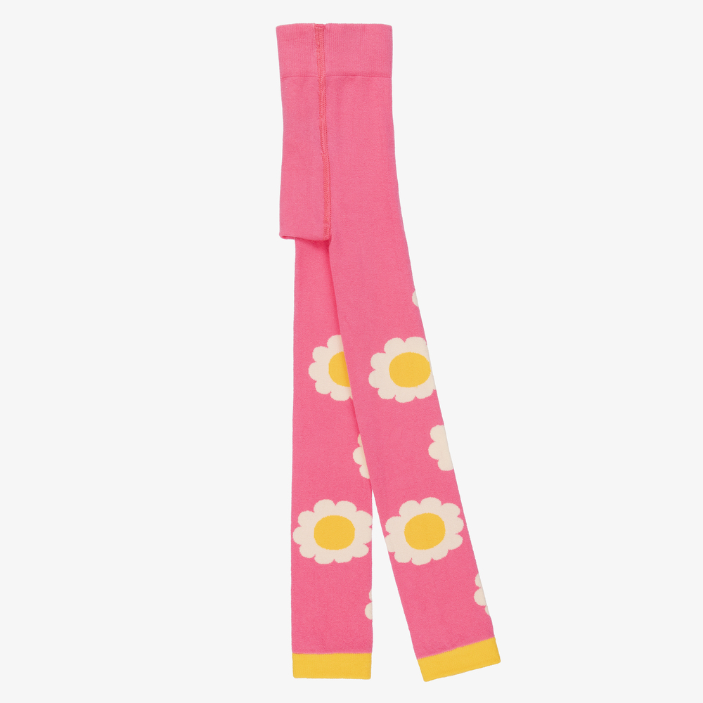 Mini Rodini - Rosa Leggings mit Gänseblümchen | Childrensalon