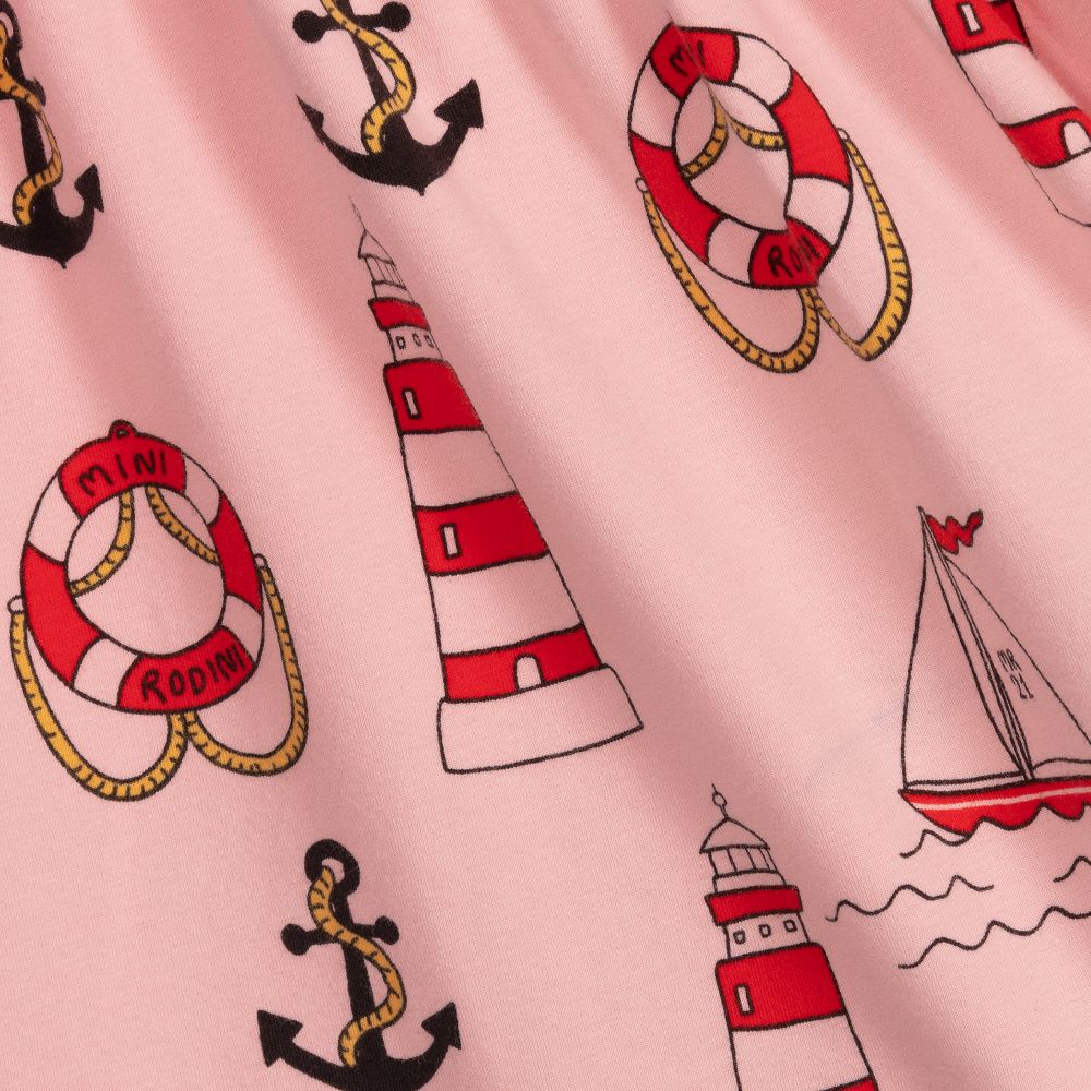 Mini Rodini-Pink Organic Cotton Dress | Childrensalon Outlet