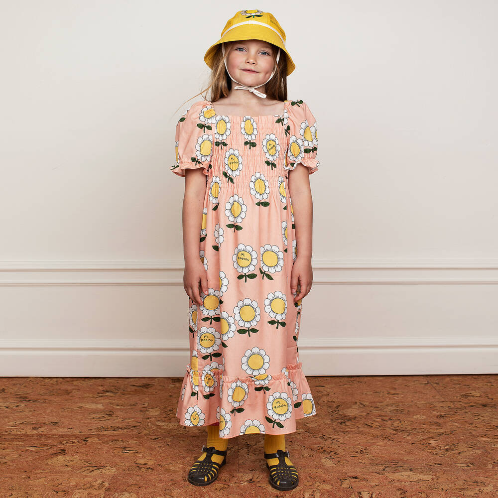 Mini Rodini-Pink Organic Cotton Dress | Childrensalon Outlet