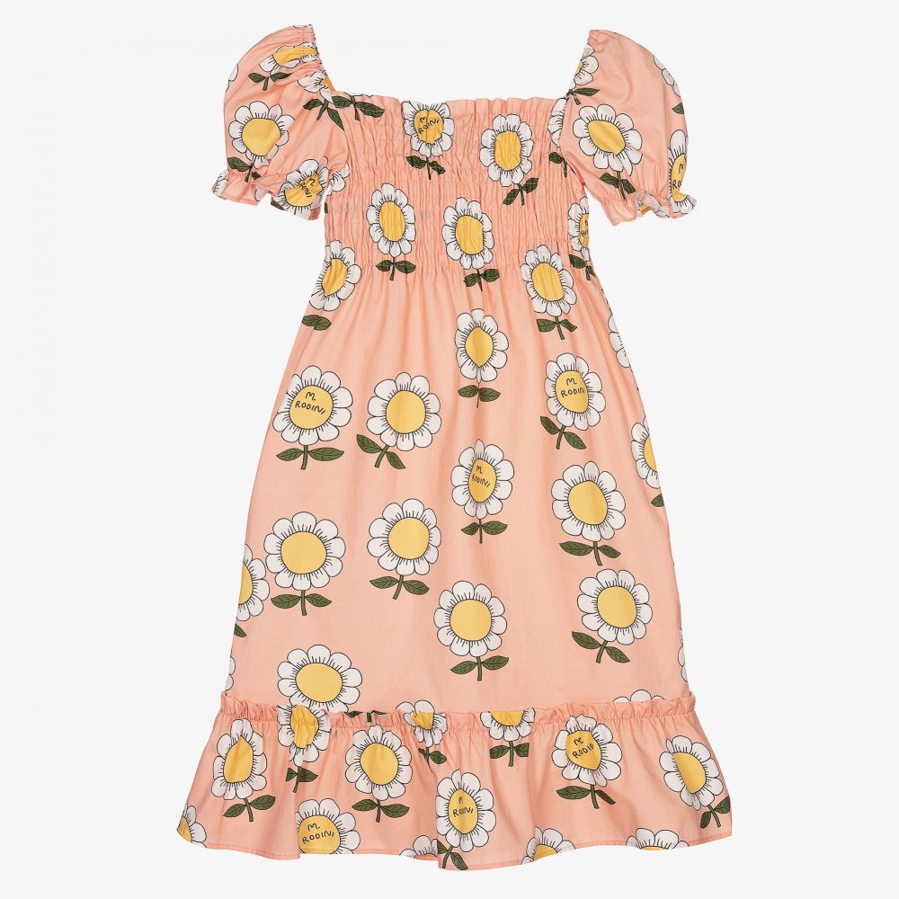 Mini Rodini-Pink Organic Cotton Dress | Childrensalon Outlet