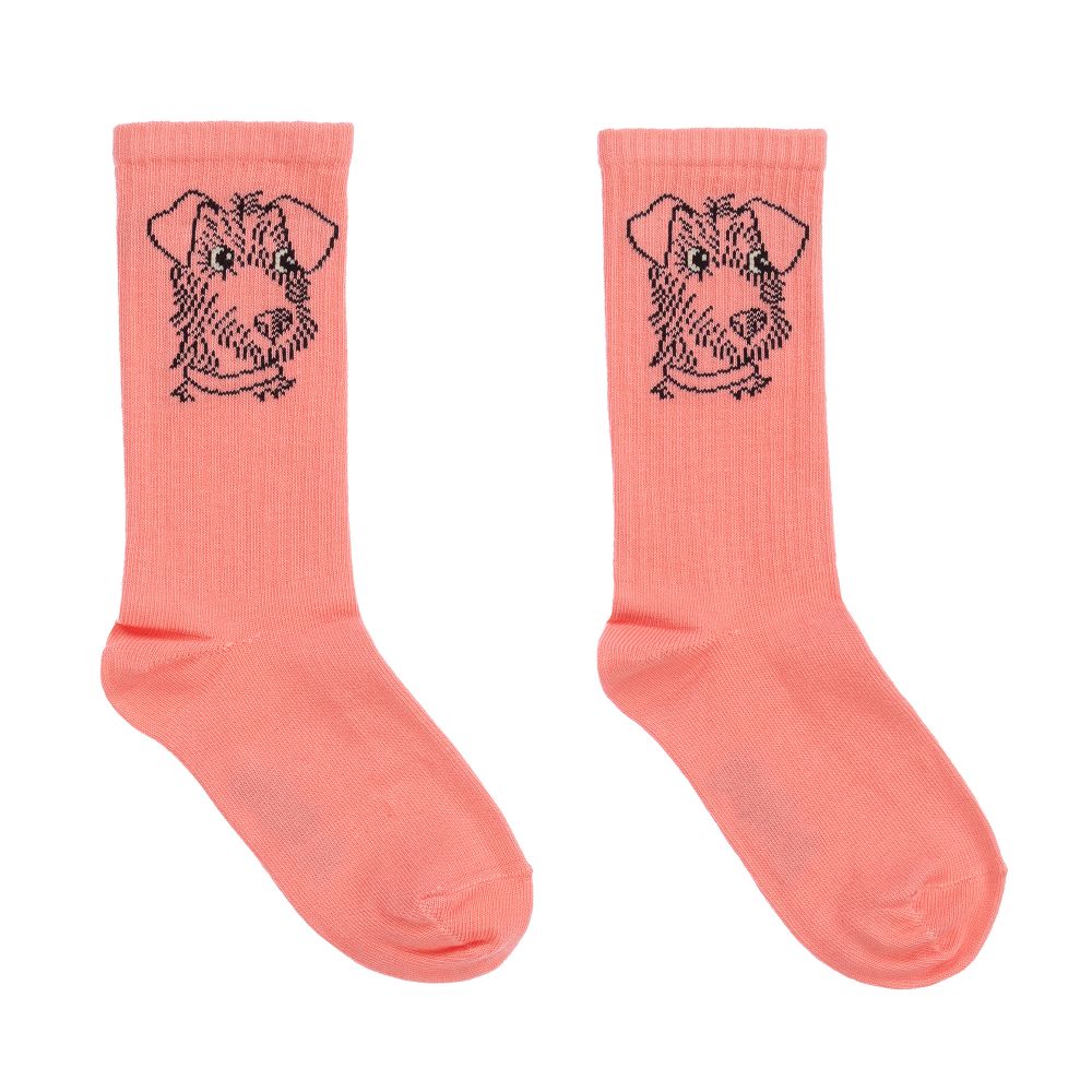 Mini Rodini - Pink Organic Cotton Socks  | Childrensalon