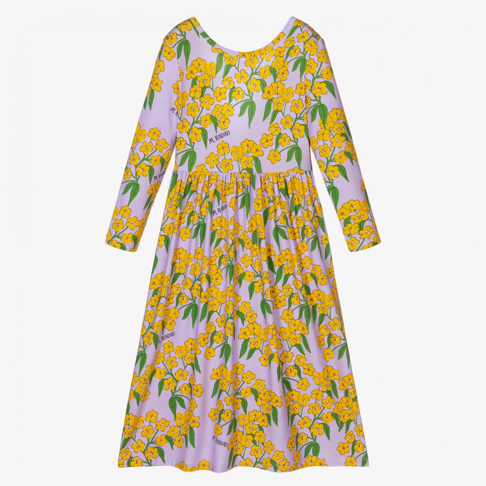 Mini Rodini-Purple Alpine Flower Dress | Childrensalon Outlet