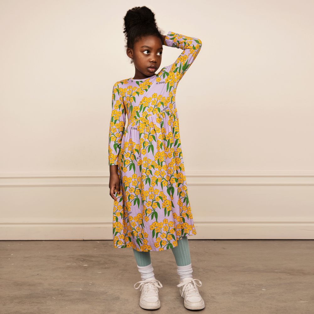 Purple 2024 flowers dress