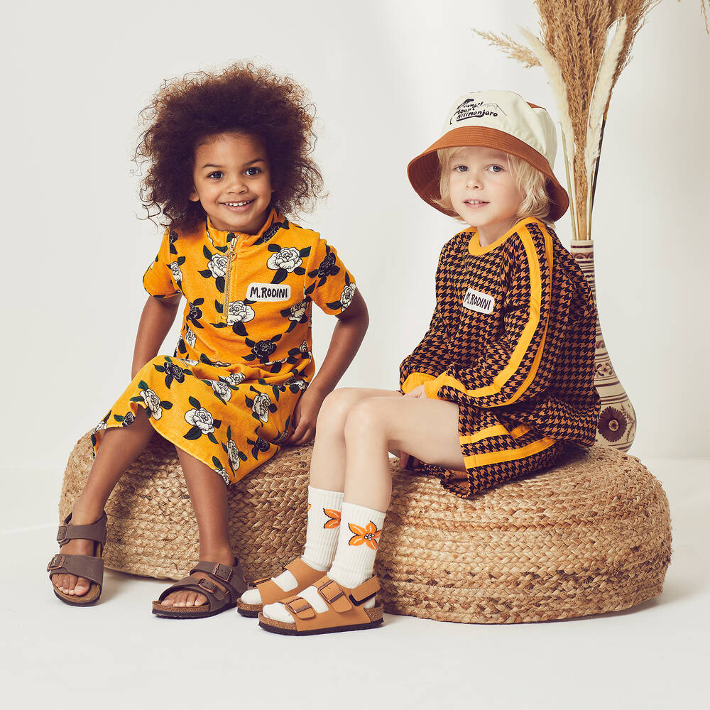 Mini Rodini-Фиолетовые и кремовые носки (2пары) | Childrensalon Outlet