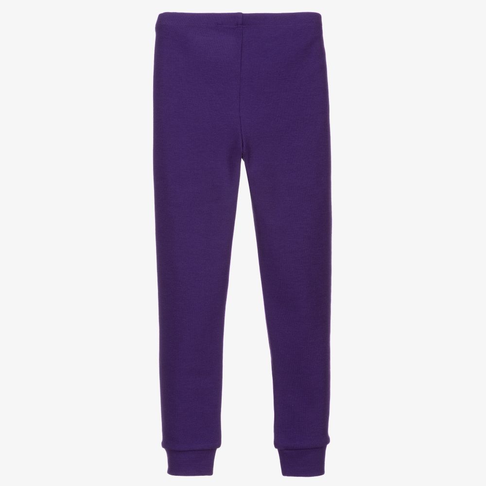 Mini Rodini - Legging violet en coton biologique | Childrensalon