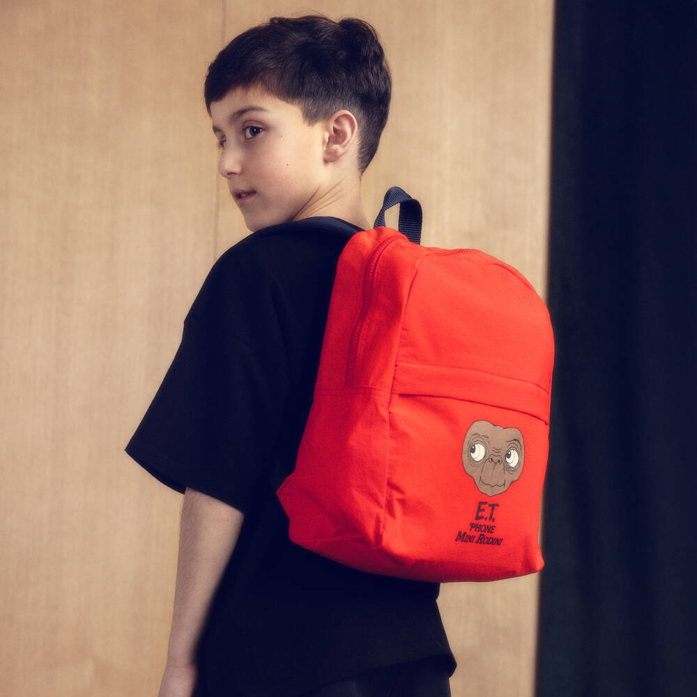Mini Rodini-Red E.T. Print Backpack (35cm) | Childrensalon Outlet