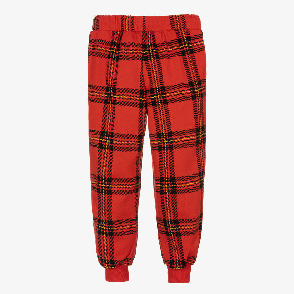 Red tartan joggers 2025