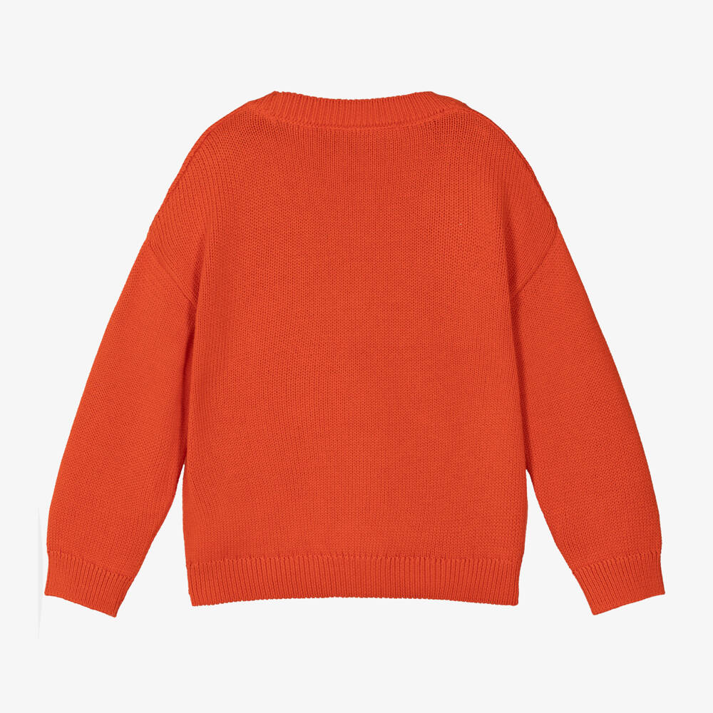 Mini Rodini-Red Organic Cotton Tennis Cardigan | Childrensalon Outlet