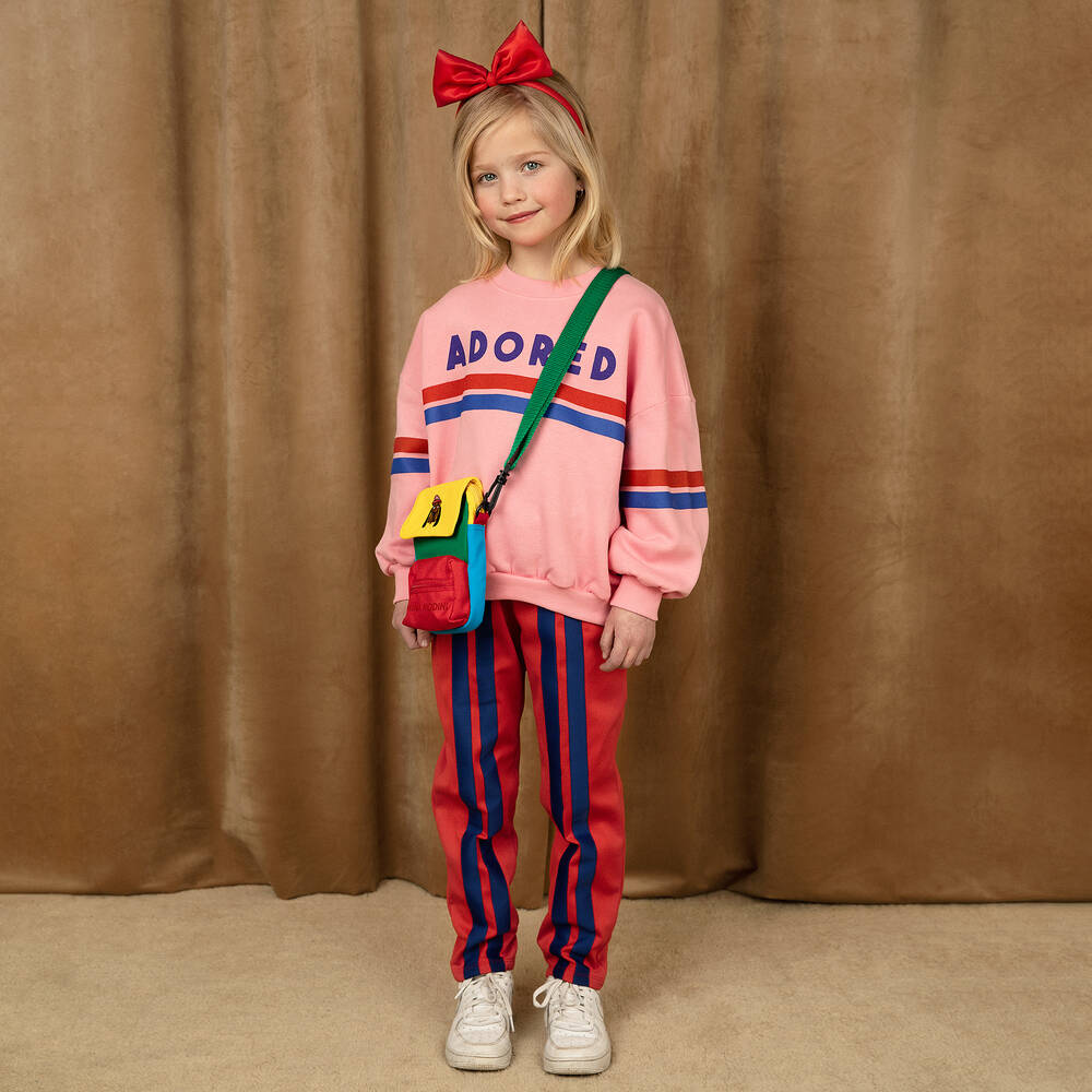 Mini Rodini-Red Stripe Joggers | Childrensalon Outlet