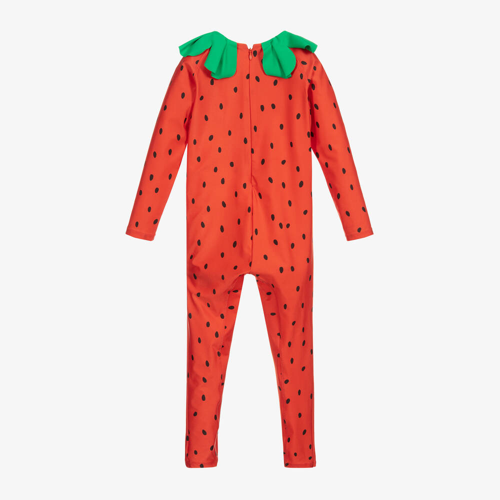 ميني روديني-بدلة سابحة واقية لون أحمر (+UPF50) | Childrensalon Outlet