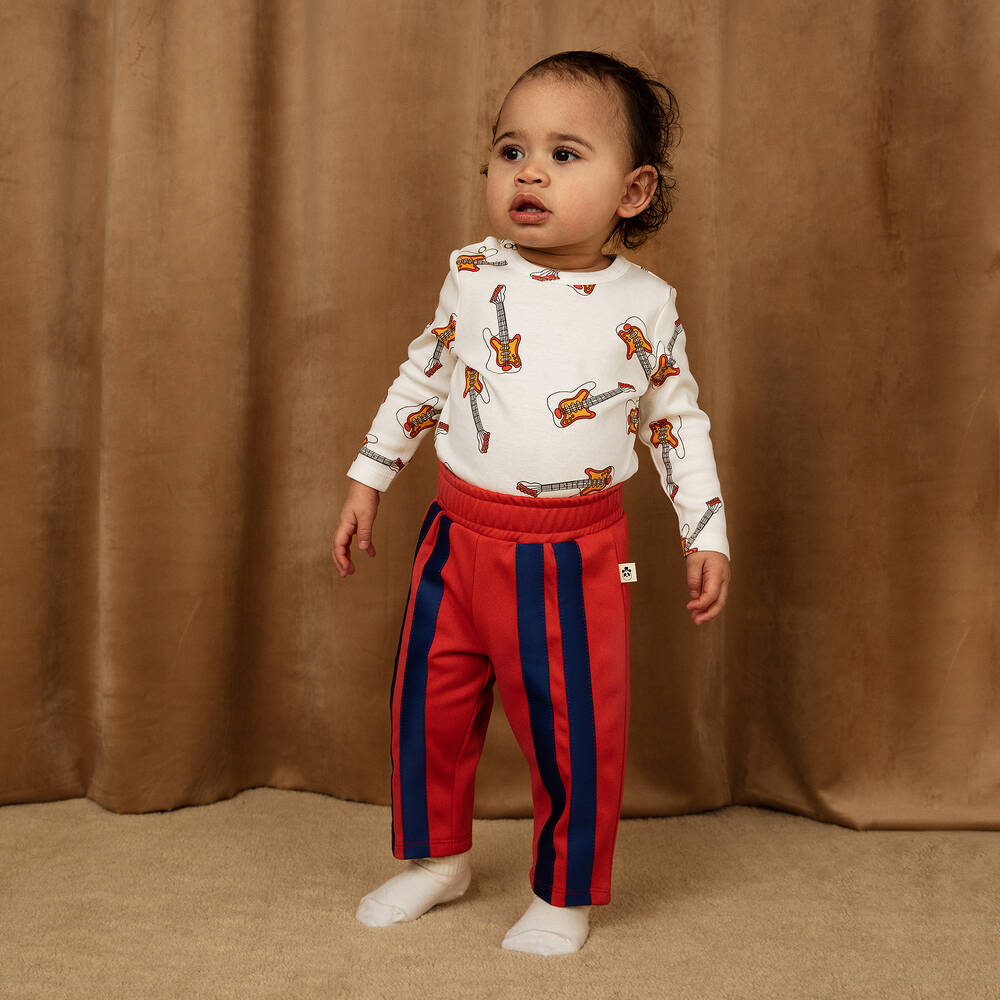 Mini Rodini - White Organic Cotton Guitar Top