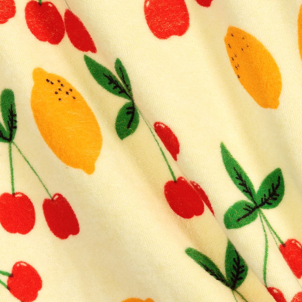 ميني روديني-روب قطن عضوي تيري لون أصفر للبنات | Childrensalon Outlet