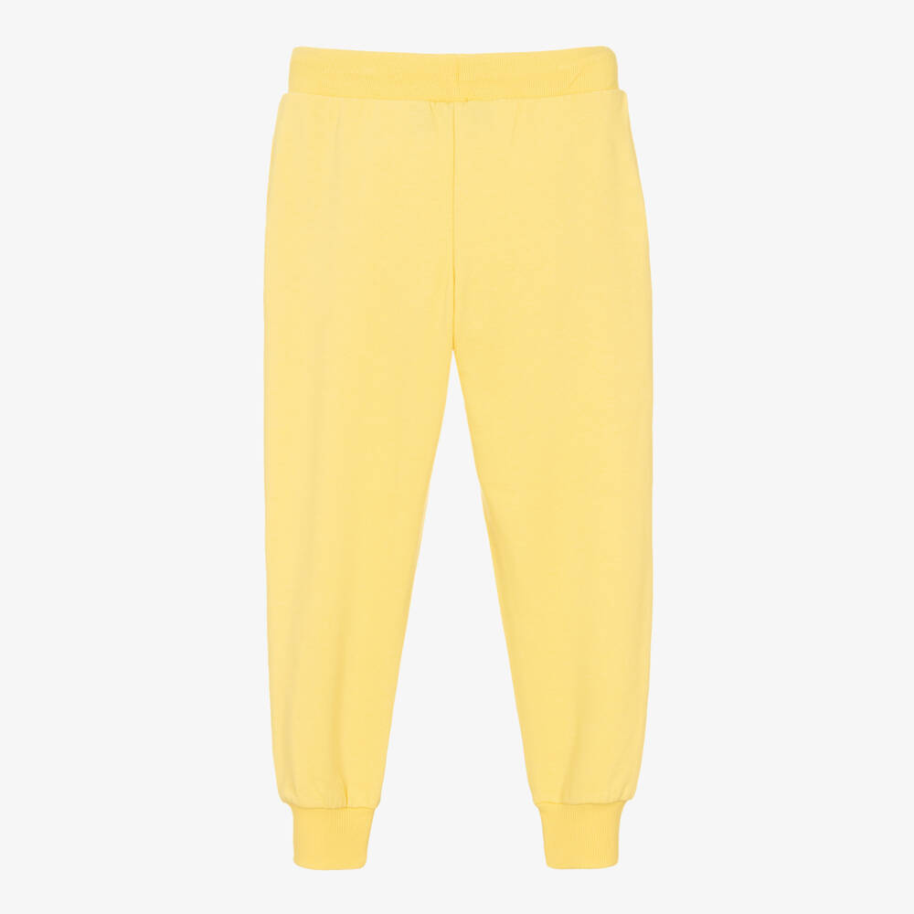 Mini Rodini-Yellow Organic Cotton Seahorse Joggers | Childrensalon Outlet