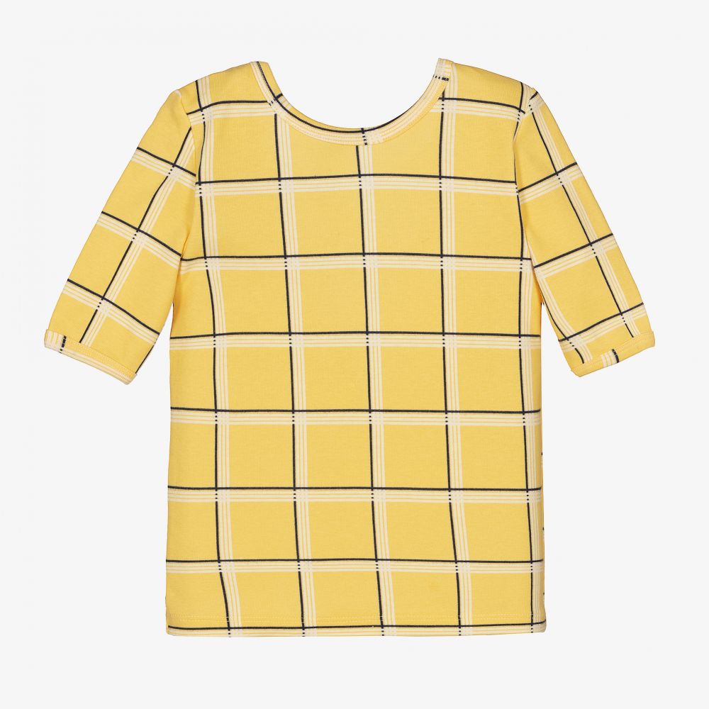 Mini Rodini - Yellow Organic Cotton T-Shirt | Childrensalon