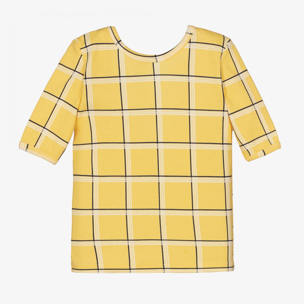 Mini Rodini-Yellow Organic Cotton T-Shirt | Childrensalon Outlet