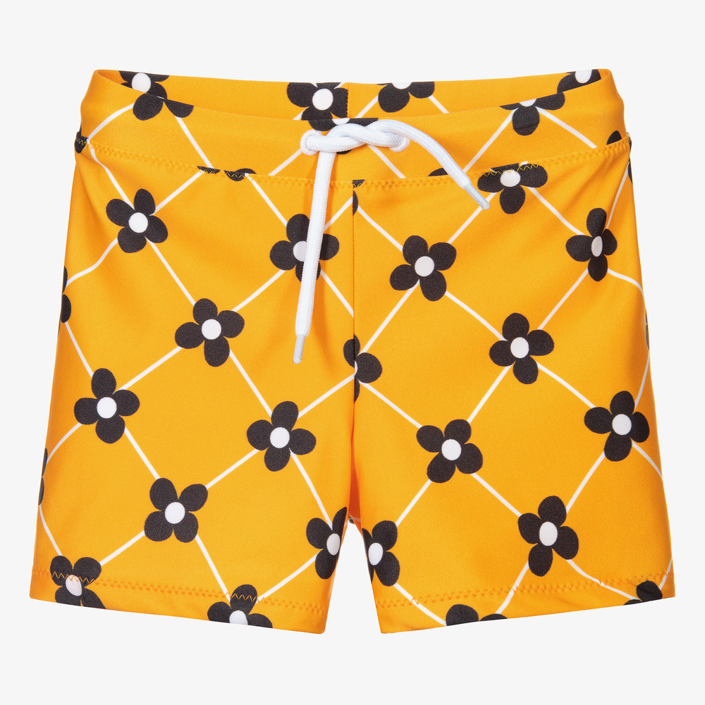 Mini Rodini - Yellow Swim Shorts (UPF 50+) | Childrensalon