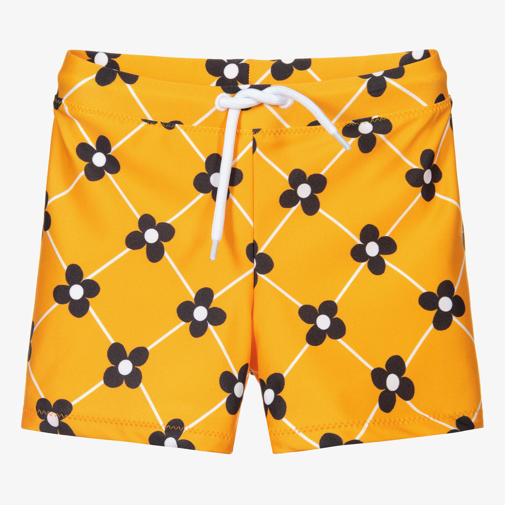 Mini Rodini-Yellow Swim Shorts (UPF 50+) | Childrensalon Outlet