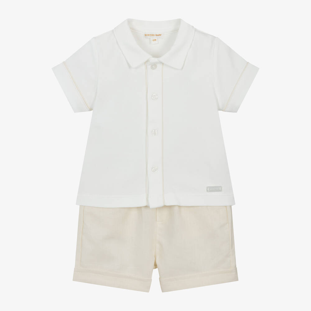 Linen shorts for baby boy sales