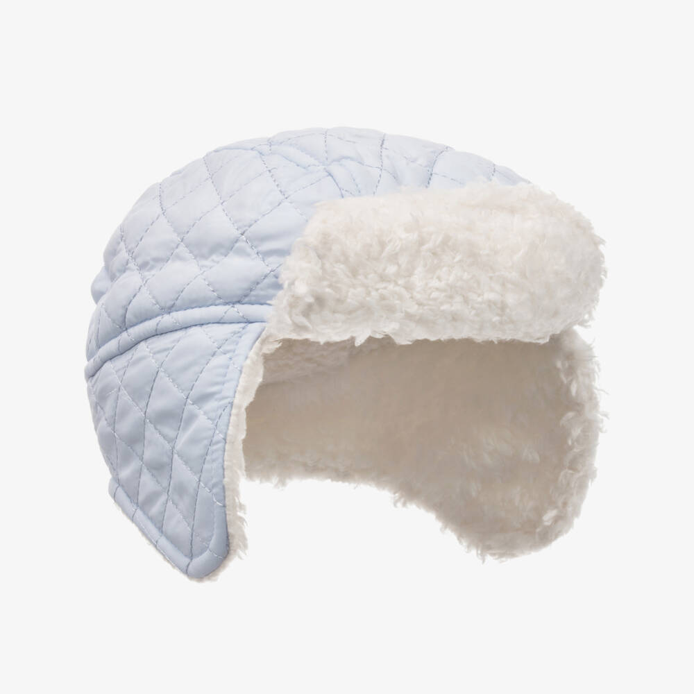 Mintini Baby-Baby Boys Blue Hat  | Childrensalon Outlet