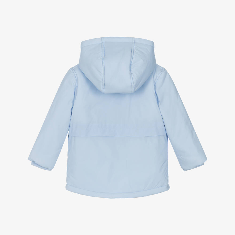 Mintini Baby-Baby Boys Blue Padded Coat | Childrensalon Outlet