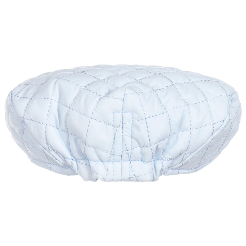 Mintini Baby-Baby Boys Blue Quilted Hat | Childrensalon Outlet
