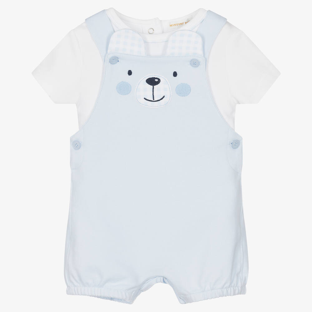 Mintini Baby - Baby Boys Blue Shorts Sets | Childrensalon