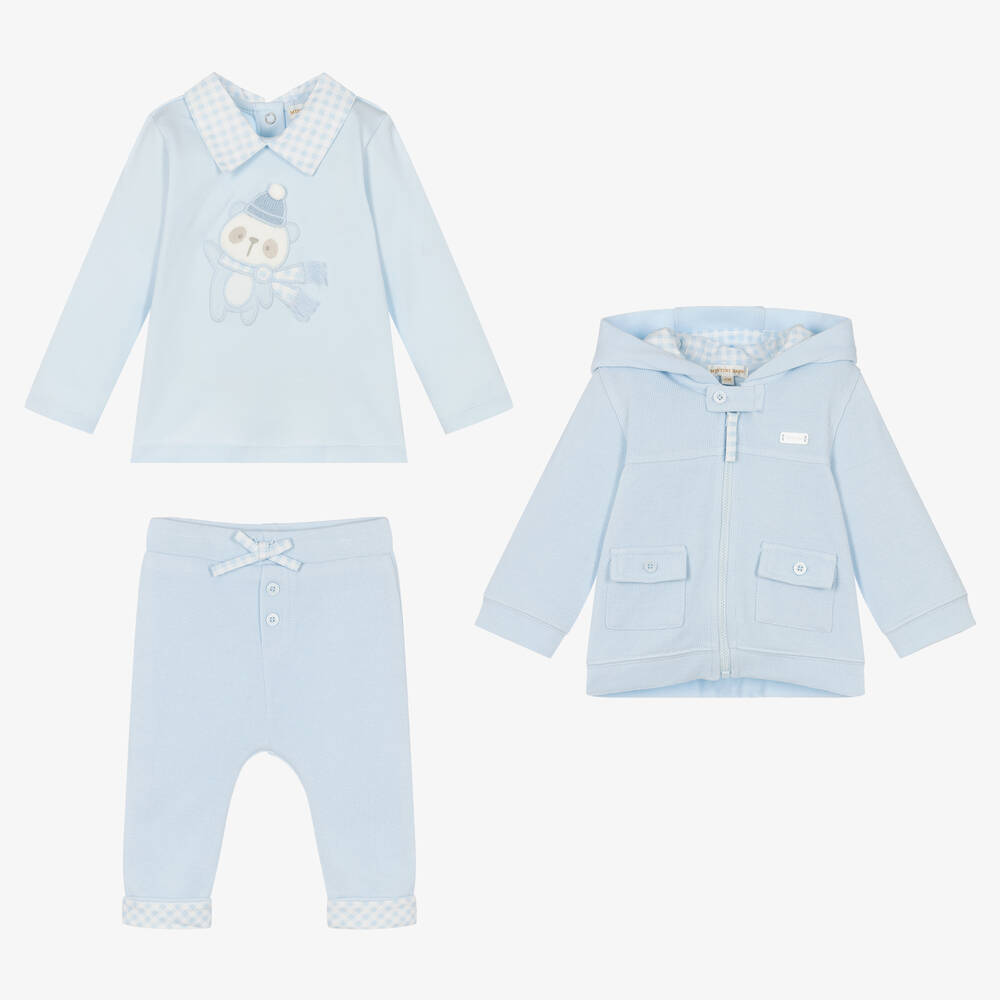 Mintini Baby Baby Boys Blue Tracksuit Set