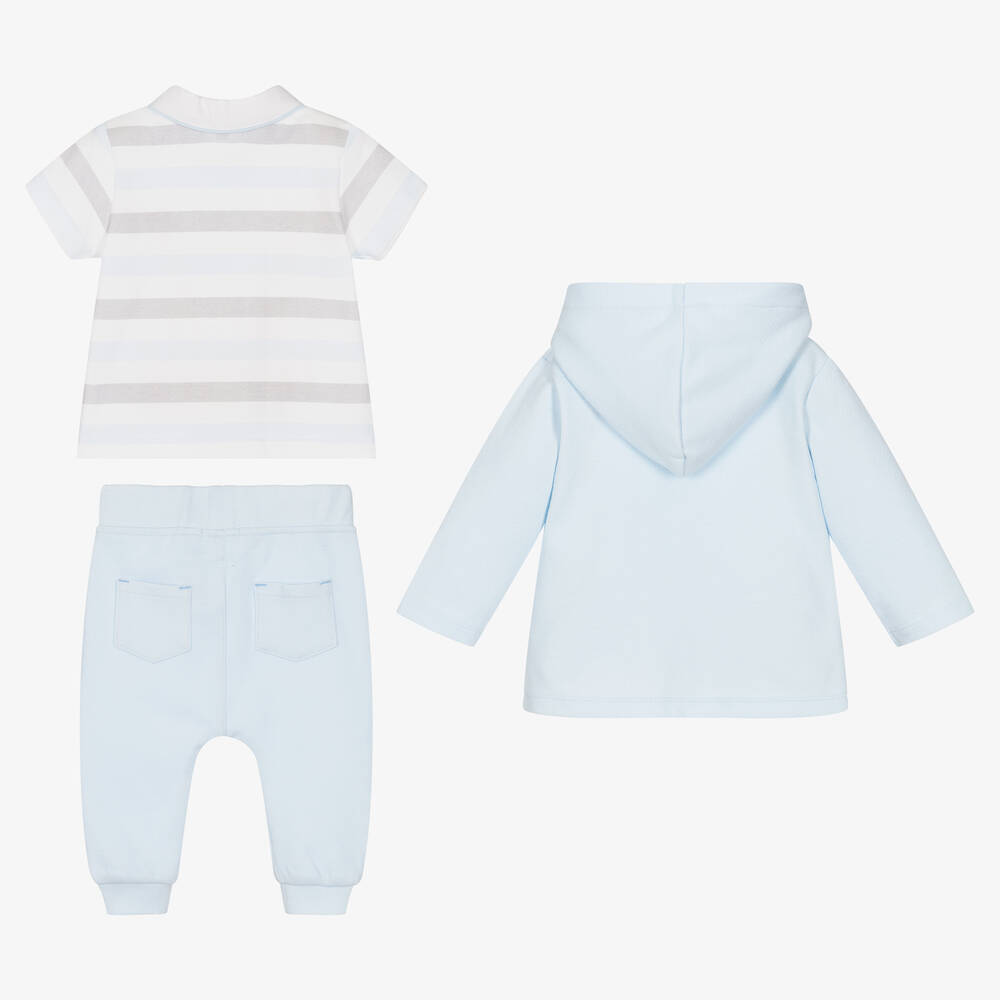 Mintini Baby Baby Boys Blue Tracksuit Set Childrensalon Outlet