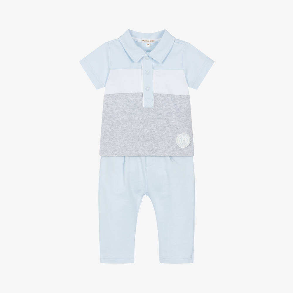 Mintini Baby-Baby Boys Cotton Trouser Set | Childrensalon Outlet