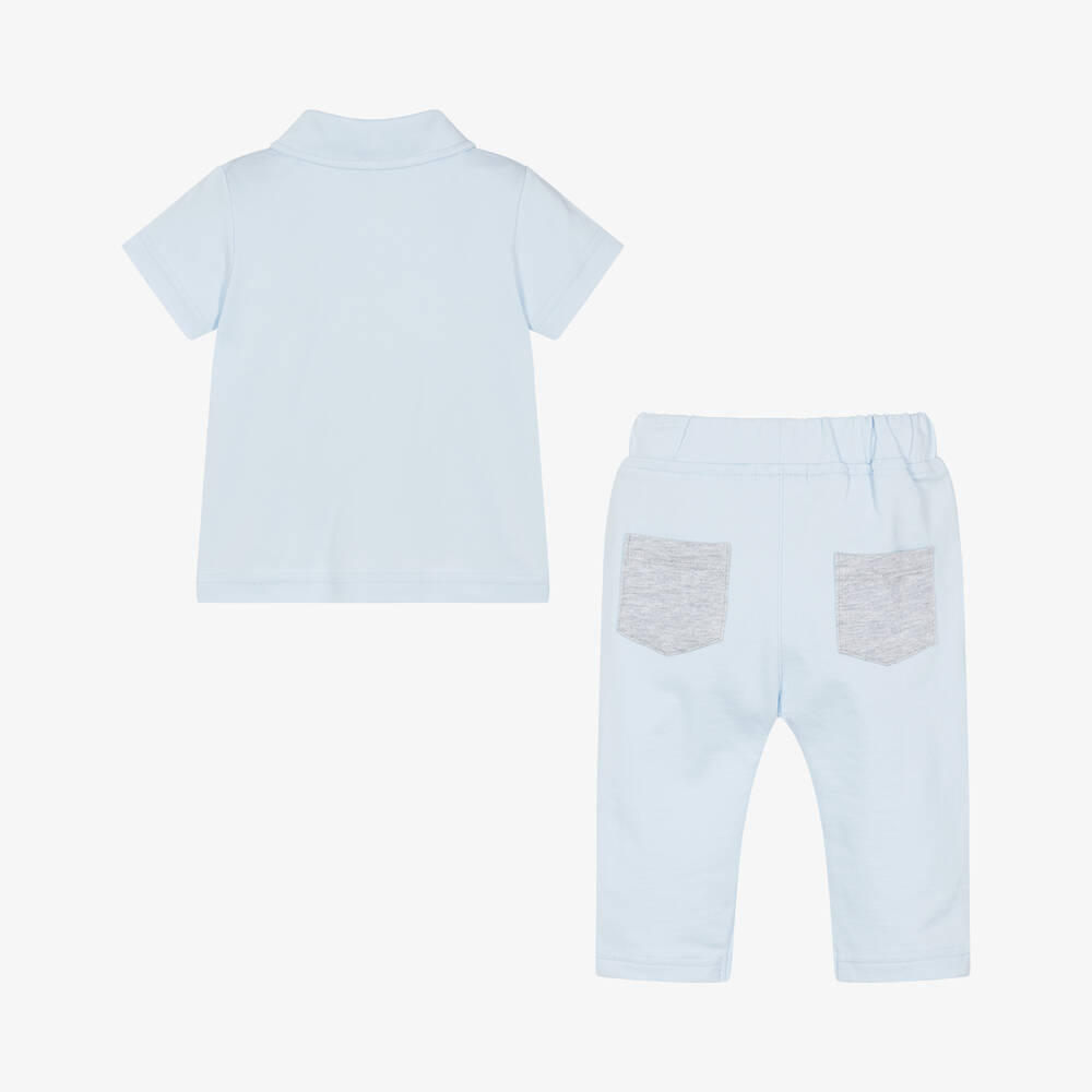 مينتيني بيبي-Baby Boys Cotton Trouser Set | Childrensalon Outlet