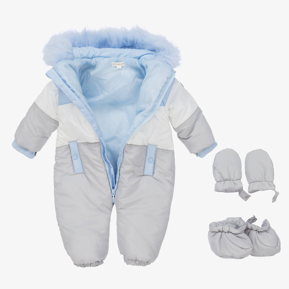 Mintini Baby Baby Boys Padded Snowsuit