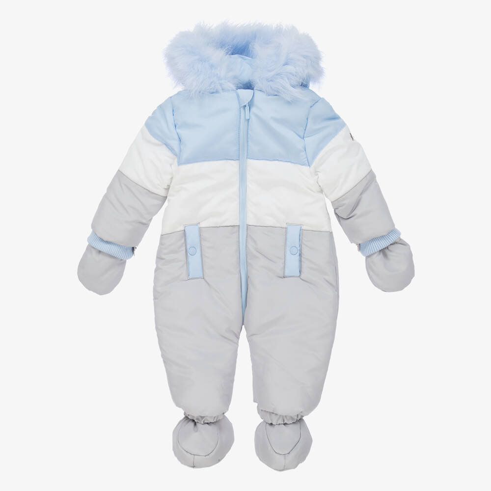 Mintini Baby - Baby Boys Padded Snowsuit | Childrensalon