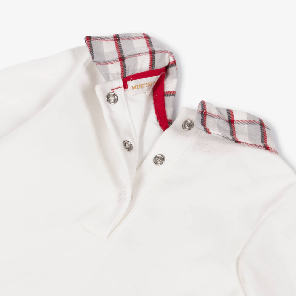 Mintini Baby-Baby Boys Red Needlecord Dungarees Set | Childrensalon Outlet