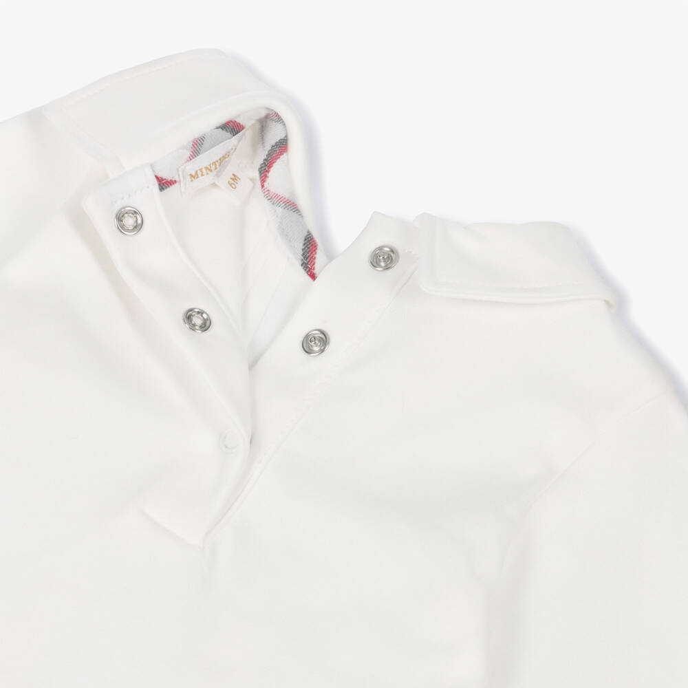 Mintini Baby-Baby Boys White Top & Red Trouser Set | Childrensalon Outlet