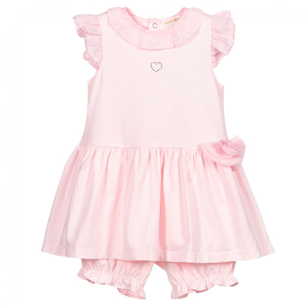 Mintini Baby - Baby Girls Cotton Dress Set | Childrensalon