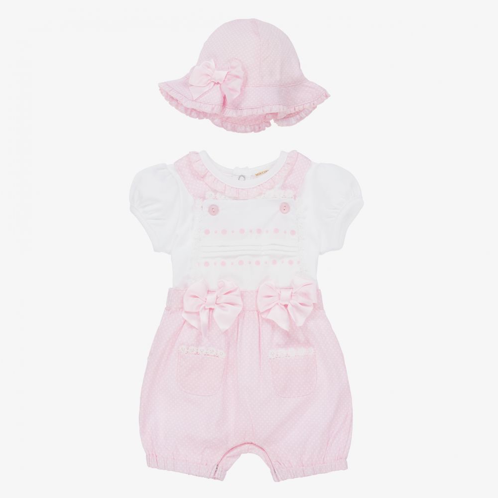 Mintini Baby - Baby Girls Cotton Shorts Set | Childrensalon