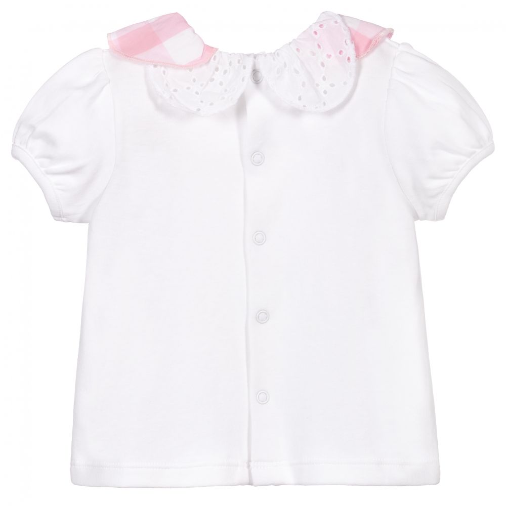 Mintini Baby-Baby Girls Dungaree Shorts Set | Childrensalon Outlet