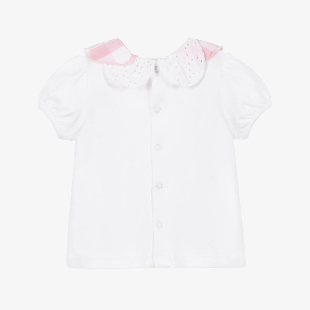 Mintini Baby-Baby Girls Dungaree Shorts Set | Childrensalon Outlet
