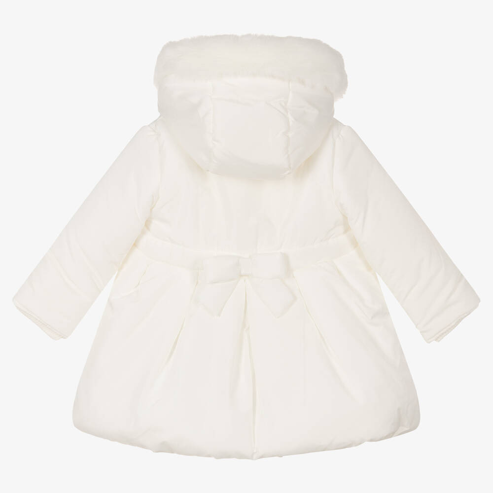 Mintini Baby Baby Girls Ivory Padded Coat Childrensalon Outlet