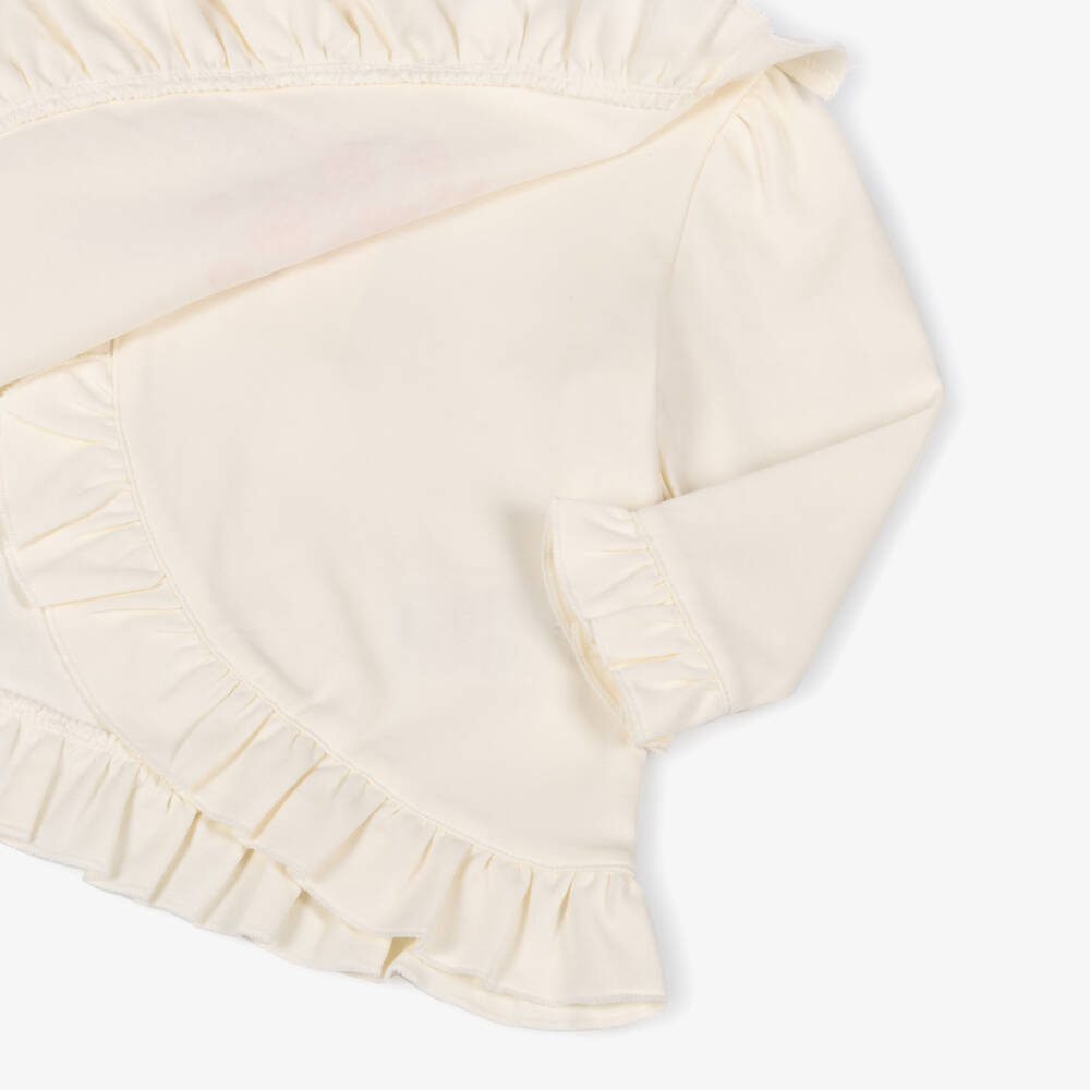 Mintini Baby-Baby Girls Ivory & Pink Heart Leggings Set | Childrensalon Outlet