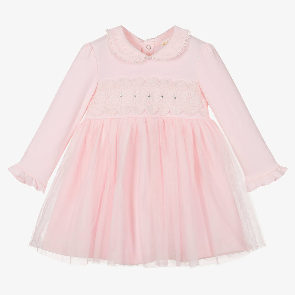 Mintini Baby - Baby Girls Jersey & Tulle Dress | Childrensalon