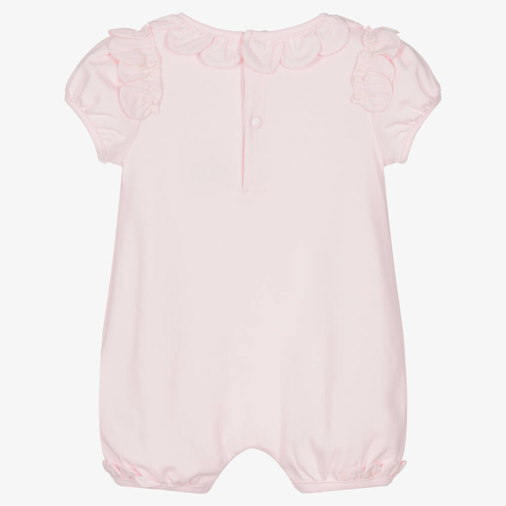 Mintini Baby-Baby Girls Pink Cotton Shortie | Childrensalon Outlet