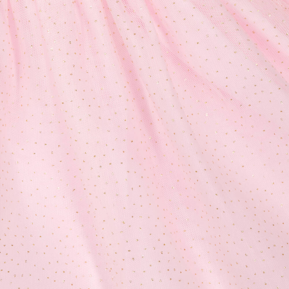 Mintini Baby-Baby Girls Pink Cotton & Tulle Dress | Childrensalon Outlet