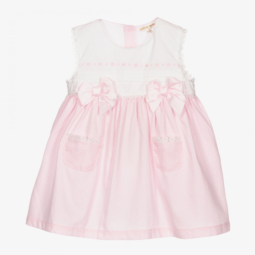 Mintini Baby - Baby Girls Pink Dress Set | Childrensalon