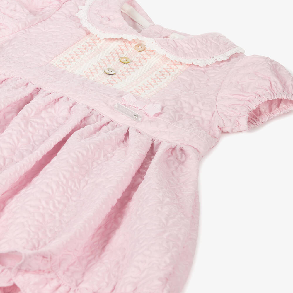 Mintini Baby-Baby Girls Pink Floral Dress | Childrensalon Outlet