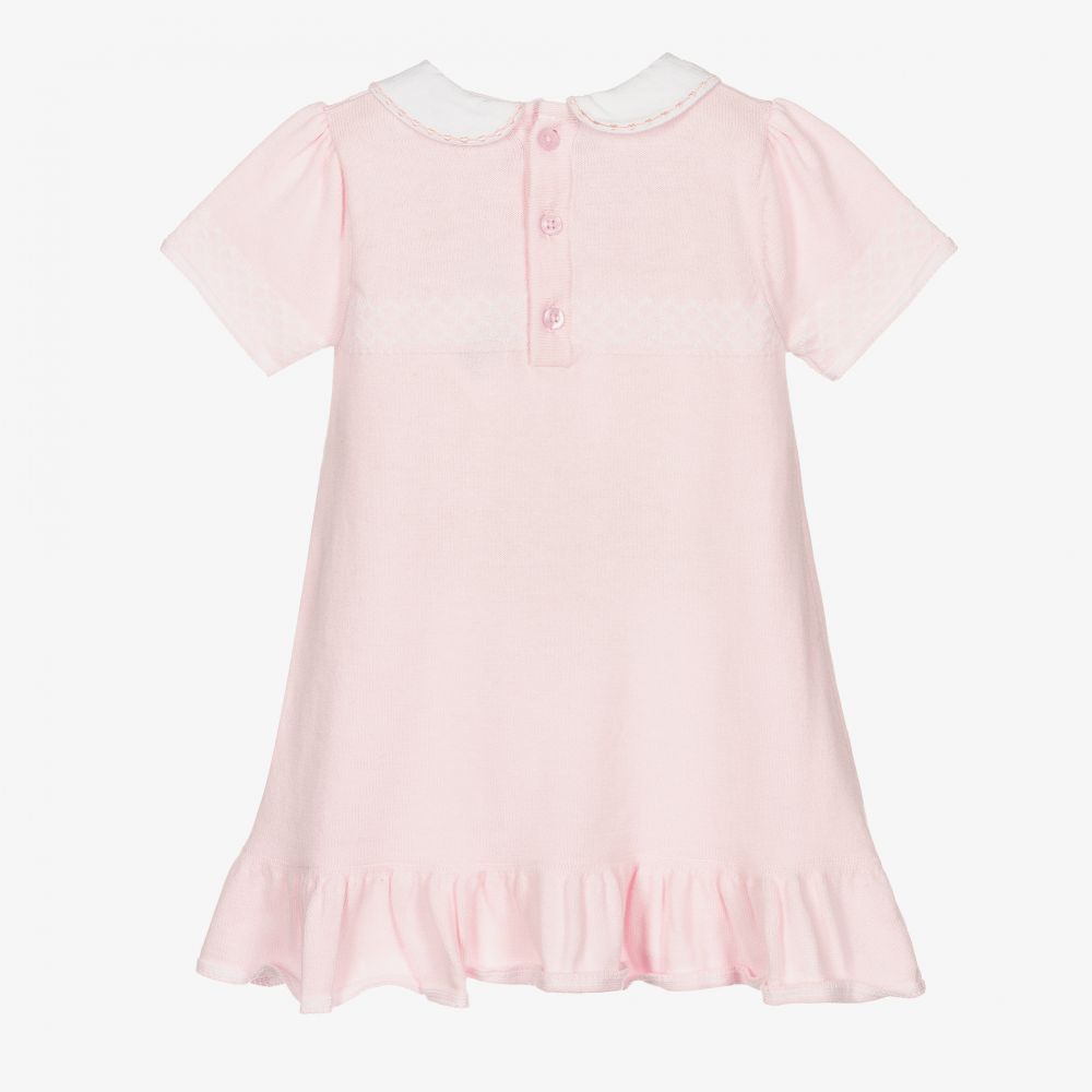 Mintini Baby-Baby Girls Pink Knit Dress Set | Childrensalon Outlet