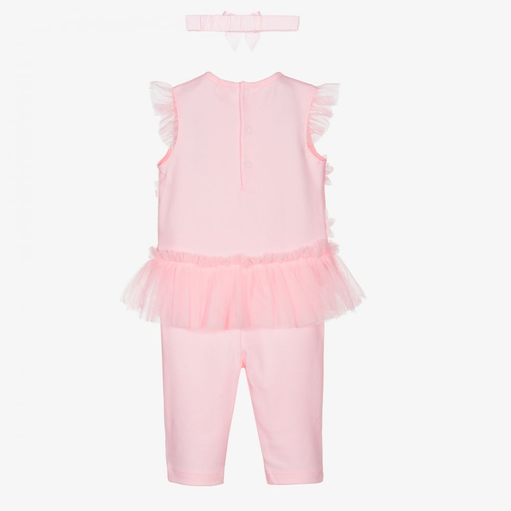 Mintini Baby-Baby Girls Pink Leggings Set | Childrensalon Outlet