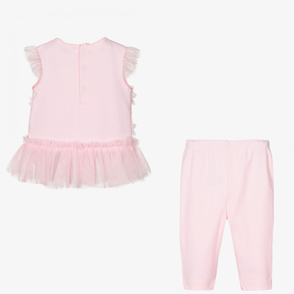 Mintini Baby-Baby Girls Pink Leggings Set | Childrensalon Outlet