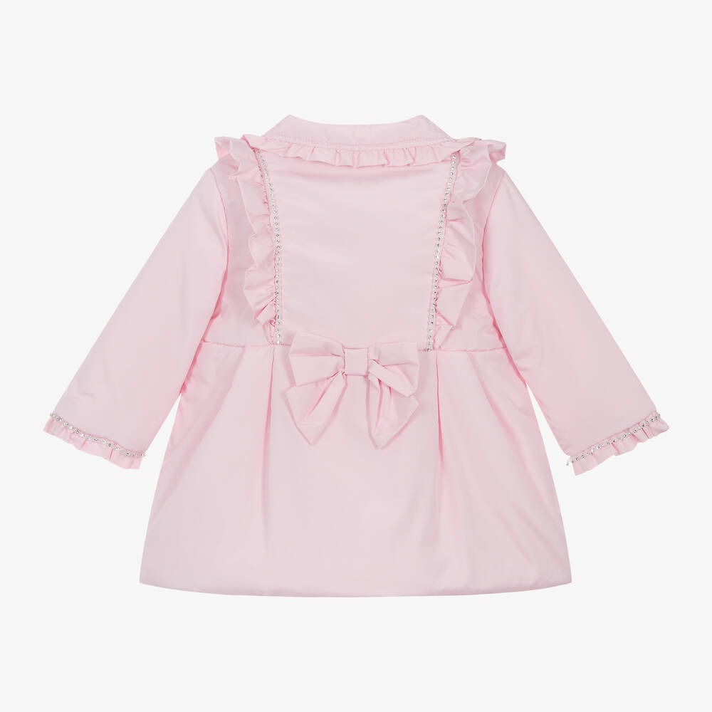 مينتيني بيبي-معطف مبطن لون زهري للبنات الرضع | Childrensalon Outlet