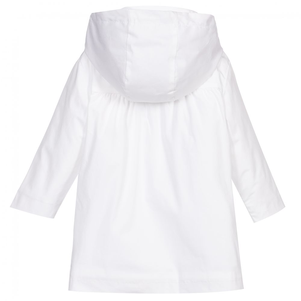 Girls white raincoat new arrivals